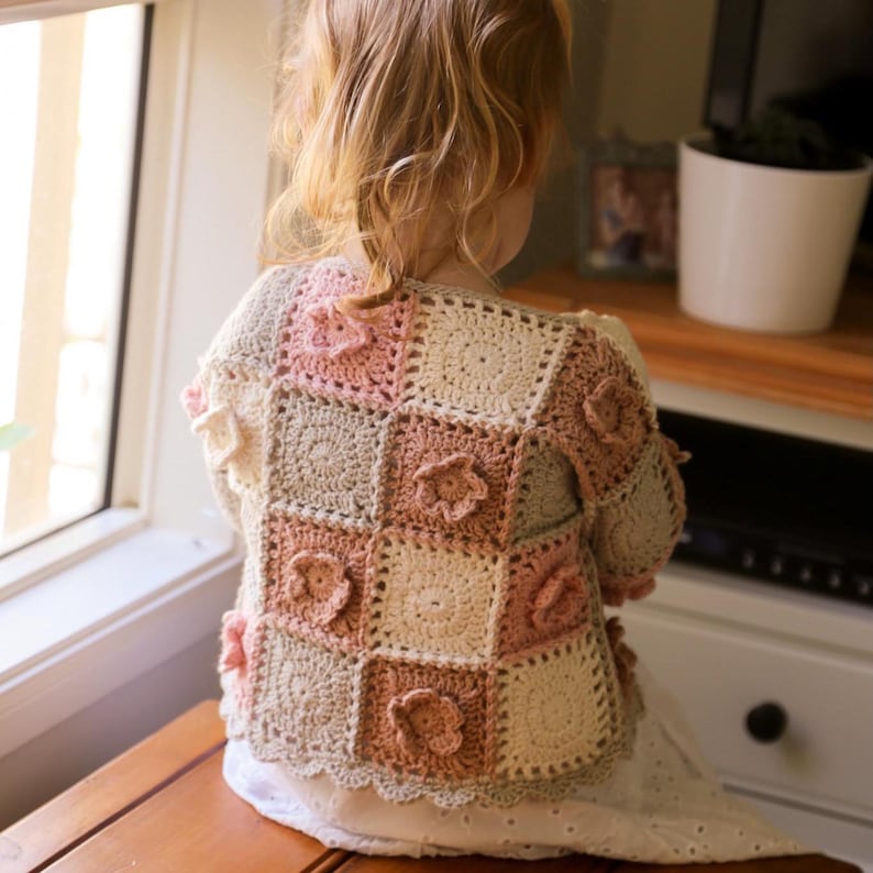 Kids Granny Cardigan Crochet Pattern