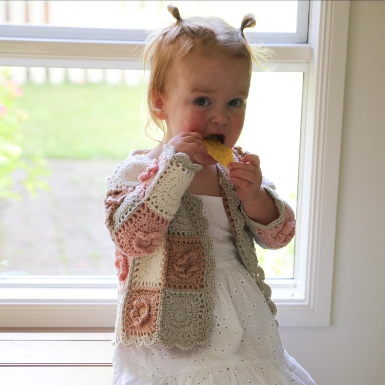 Kids Granny Cardigan Crochet Pattern