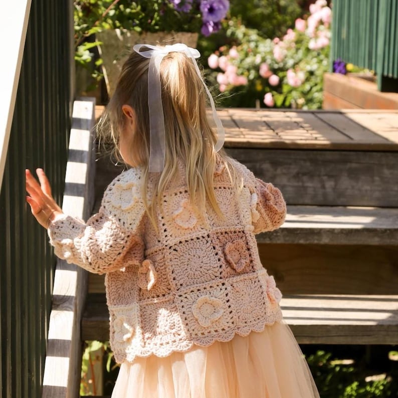 Kids Granny Cardigan Crochet Pattern