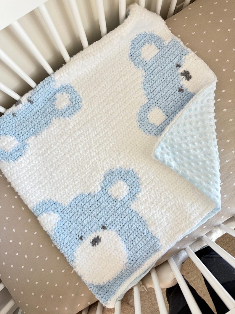 Baby Bear Blanket Crochet  Pattern