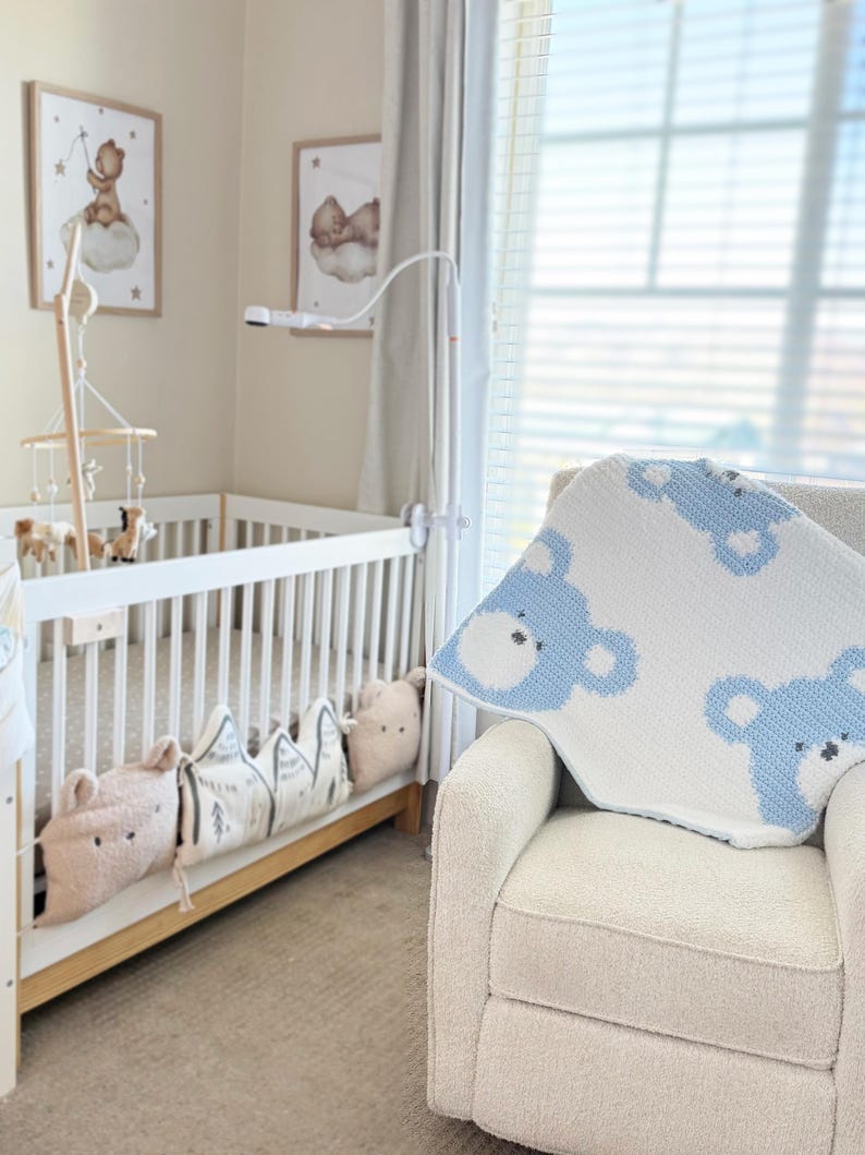 Baby Bear Blanket Crochet  Pattern