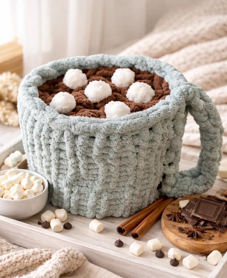 Cocoa Mug Blanket Crochet Pattern