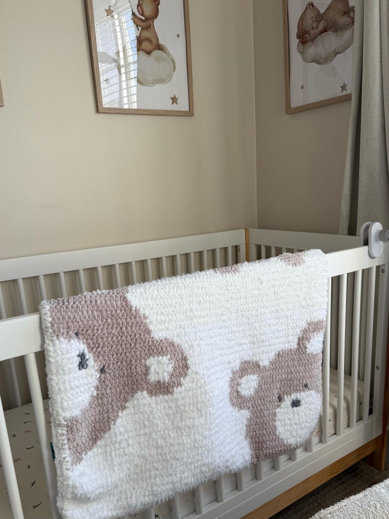 Baby Bear Blanket Crochet  Pattern