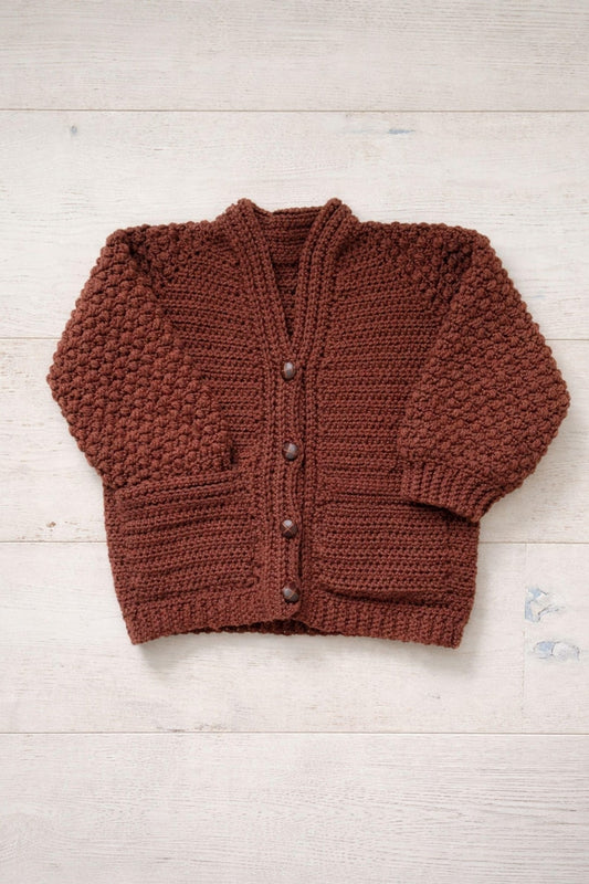 Oversized Kids Cardigan Crochet Pattern
