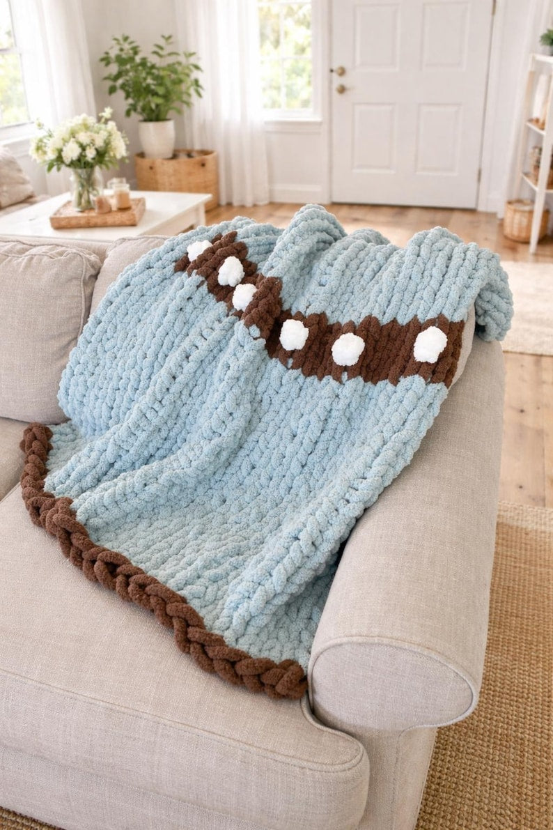Cocoa Mug Blanket Crochet Pattern
