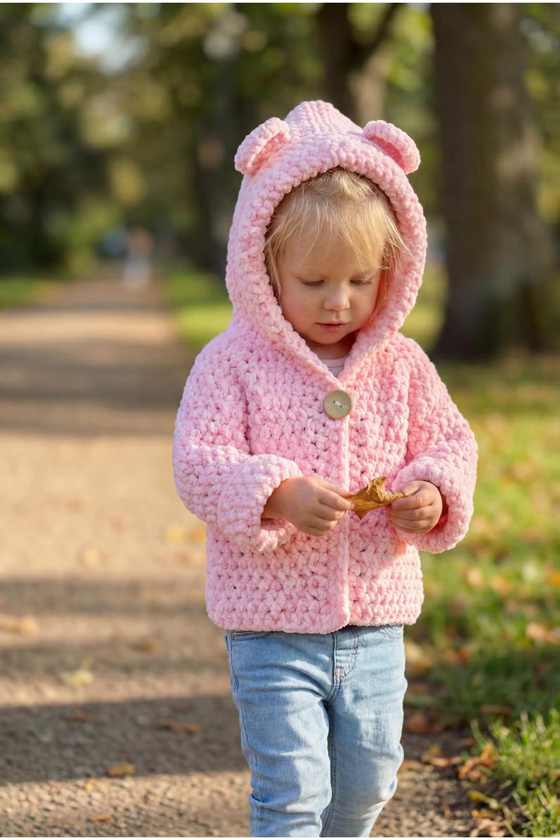 Bear Ear Hoodie Crochet Pattern