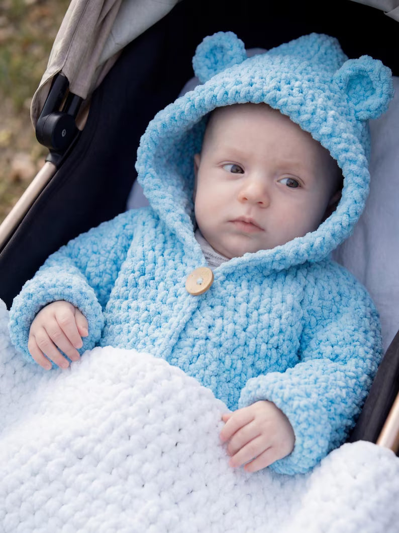 Bear Ear Hoodie Crochet Pattern