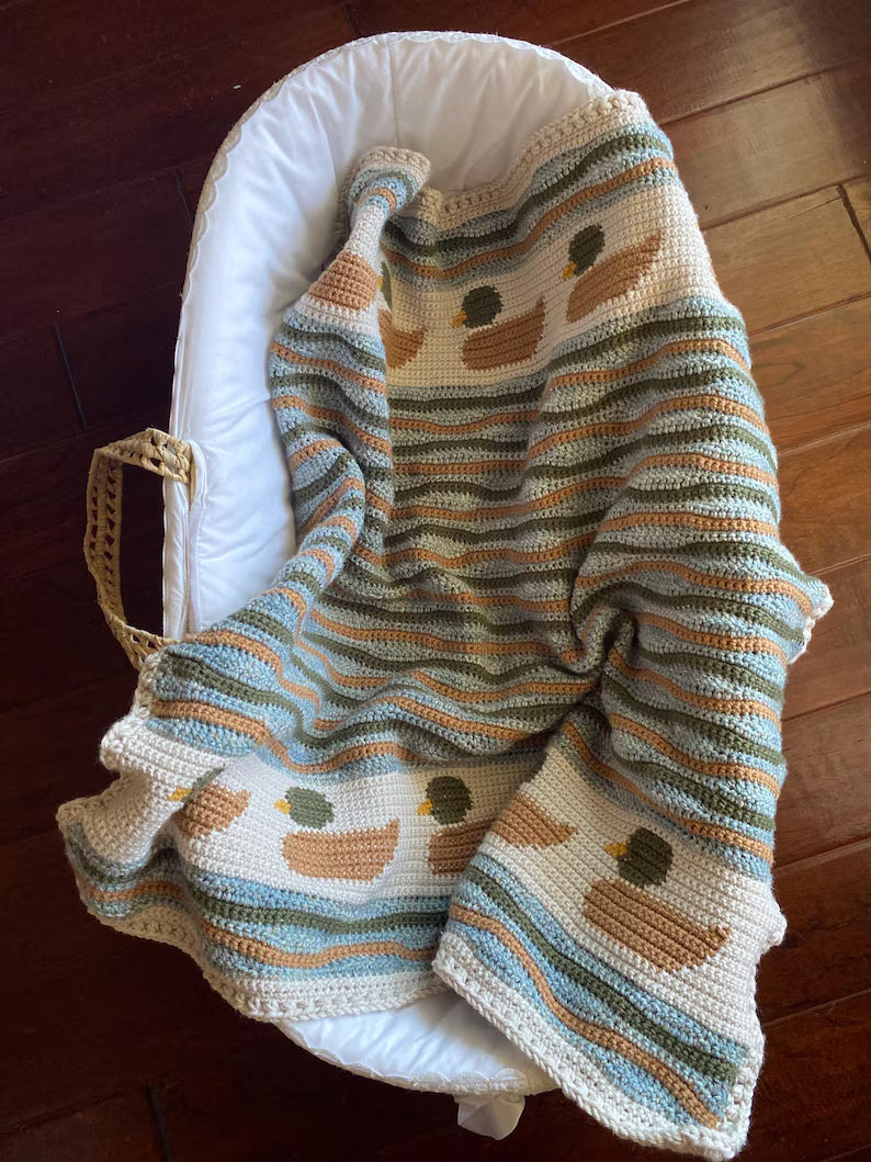 Baby Duck Blanket Crochet Pattern
