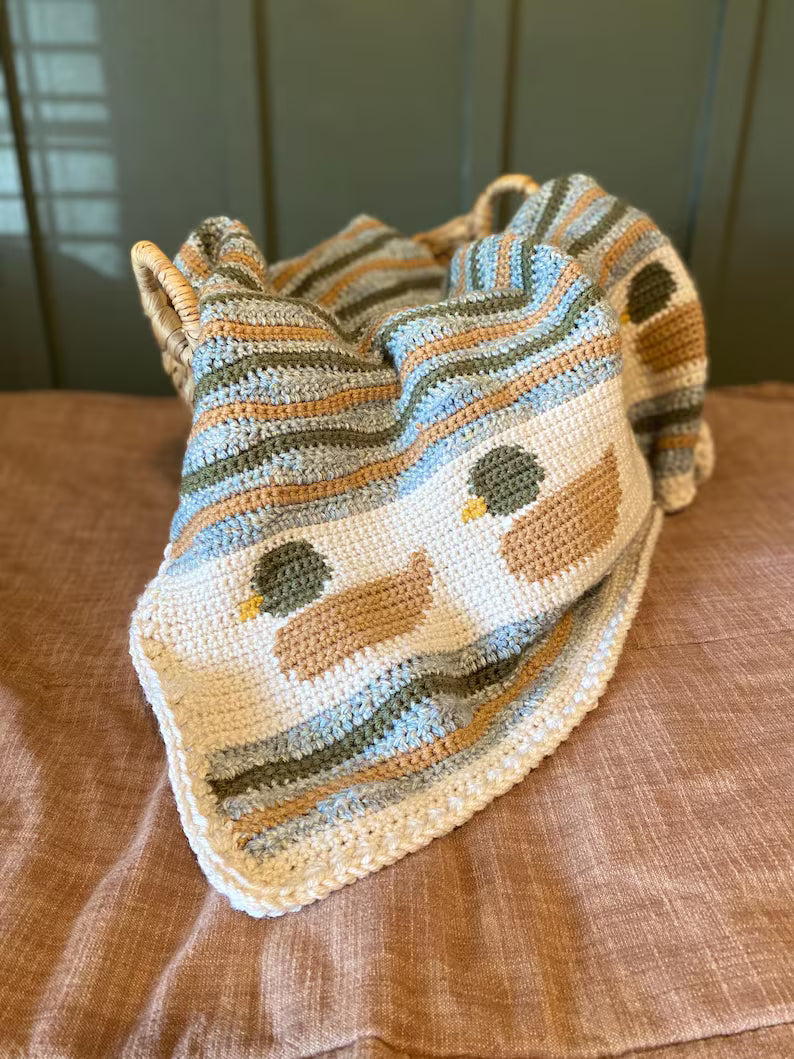Baby Duck Blanket Crochet Pattern