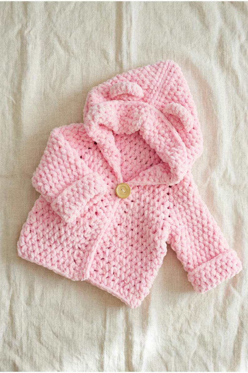 Bear Ear Hoodie Crochet Pattern