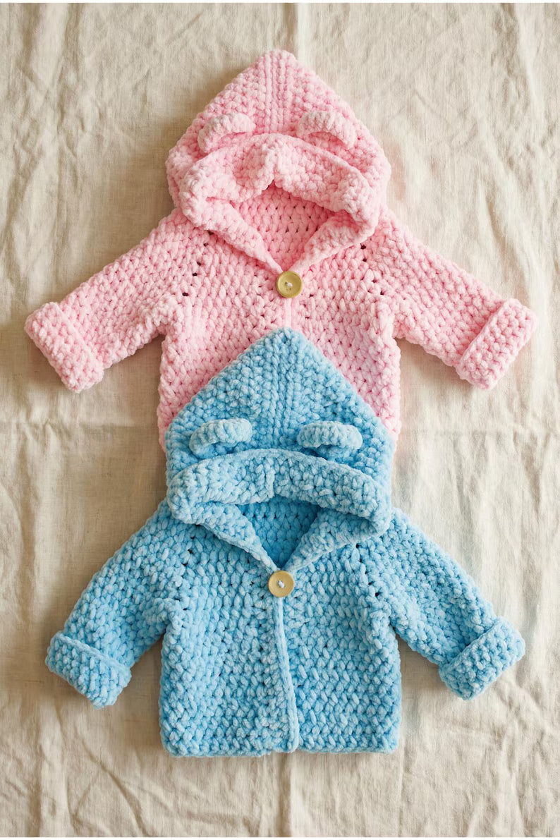 Bear Ear Hoodie Crochet Pattern