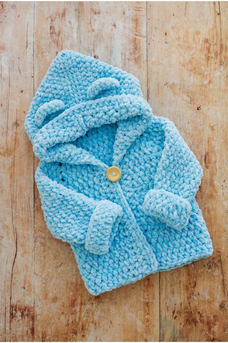Bear Ear Hoodie Crochet Pattern