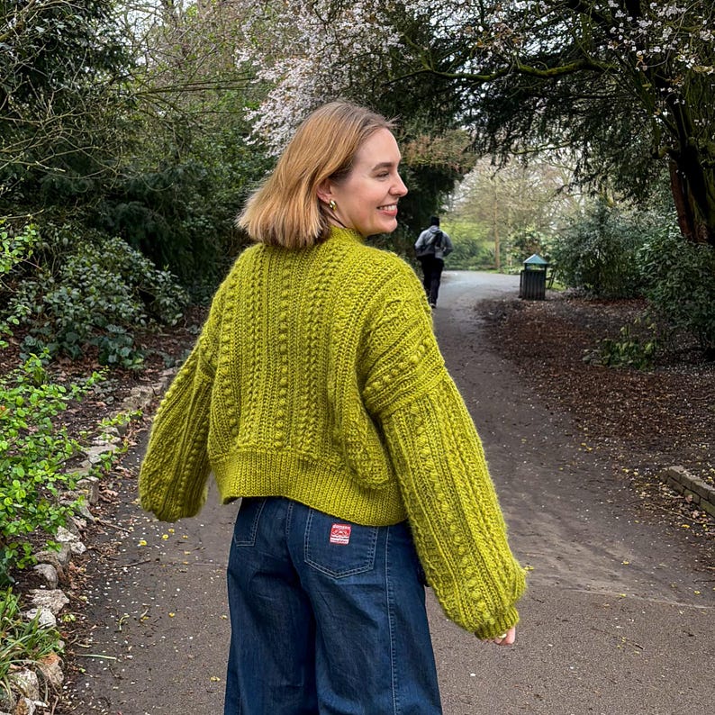 Cable Cardigan Crochet Pattern