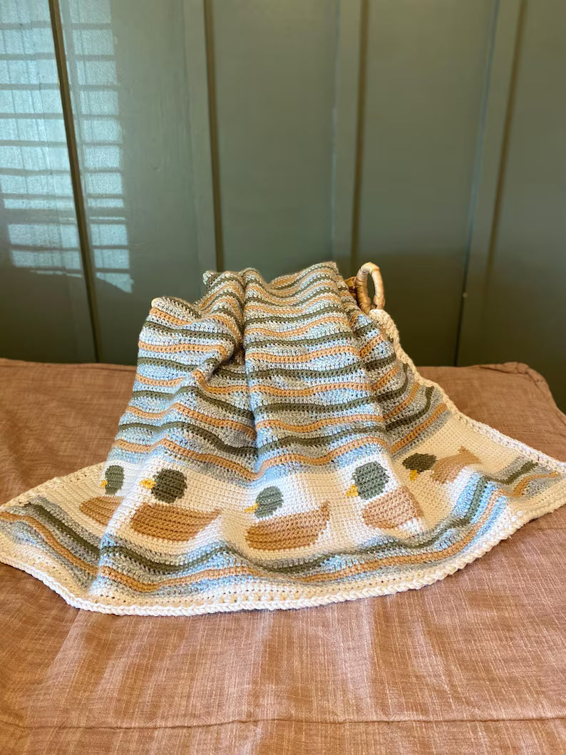 Baby Duck Blanket Crochet Pattern
