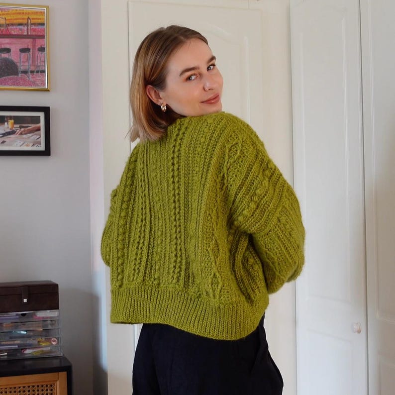 Cable Cardigan Crochet Pattern