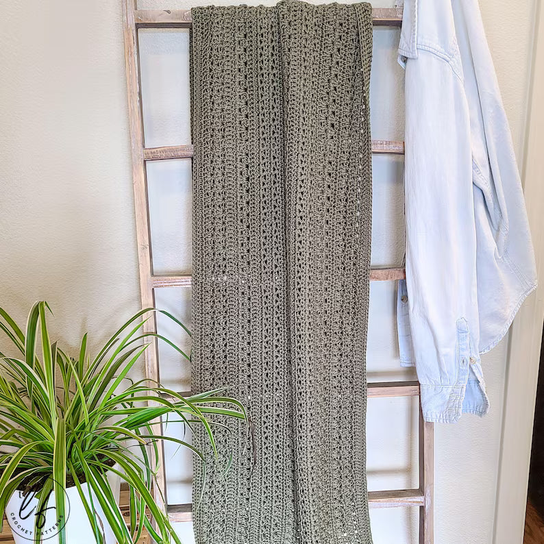Textured Rectangle Shawl Crochet Pattern