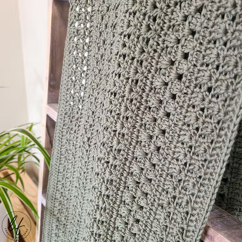 Textured Rectangle Shawl Crochet Pattern