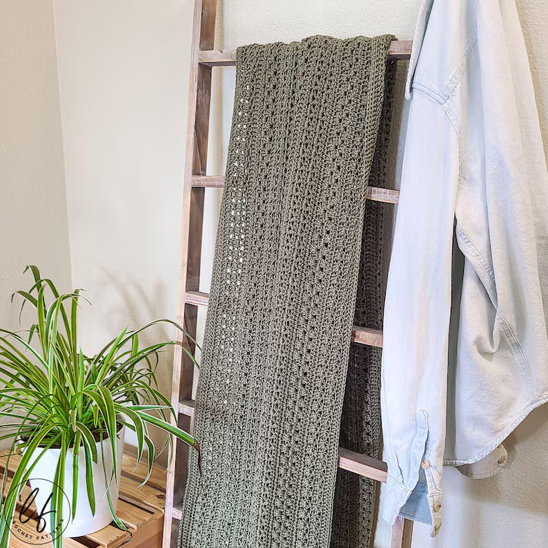 Textured Rectangle Shawl Crochet Pattern