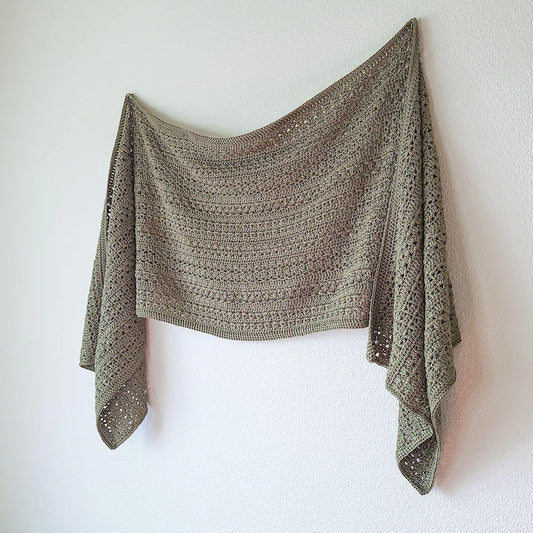 Textured Rectangle Shawl Crochet Pattern