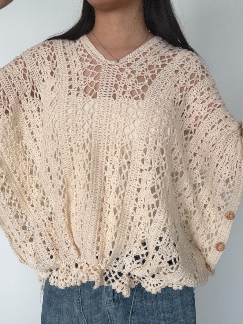 Lace Poncho Crochet Pattern