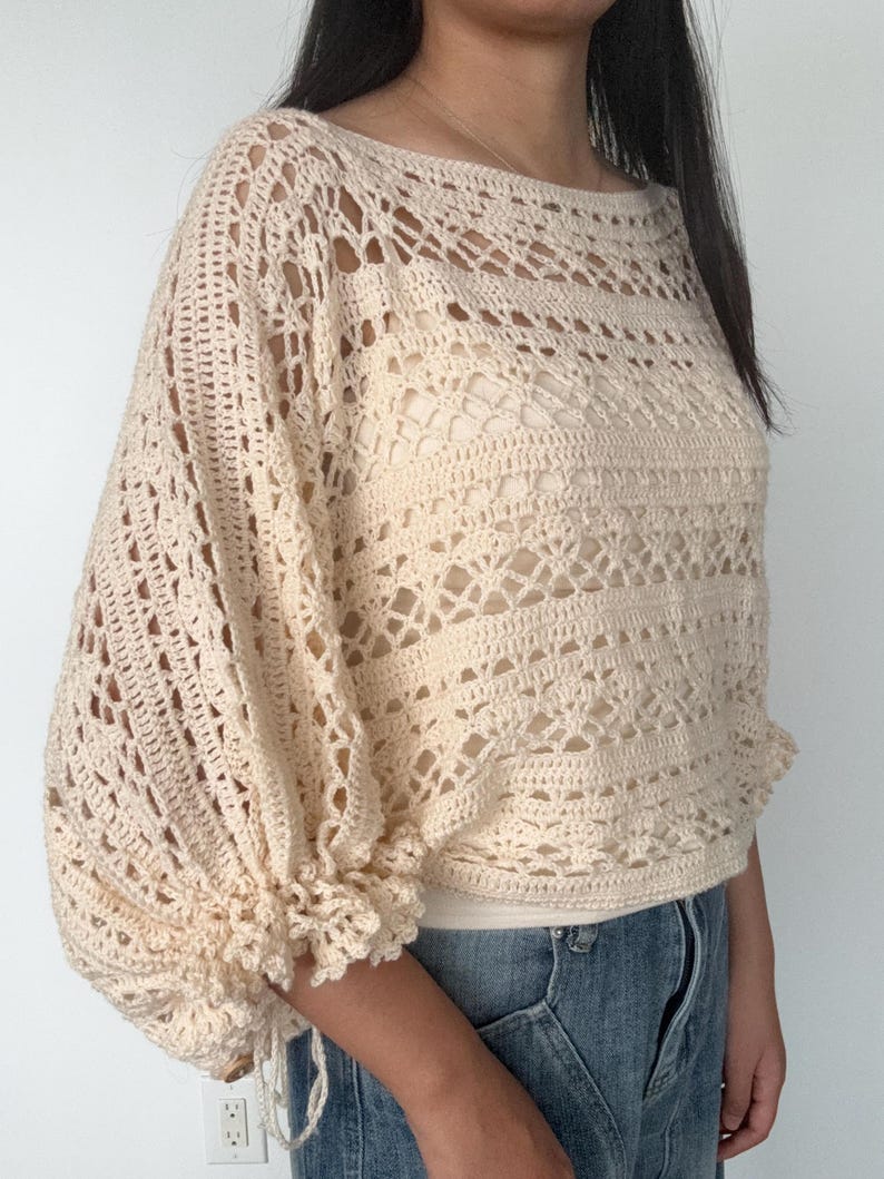 Lace Poncho Crochet Pattern