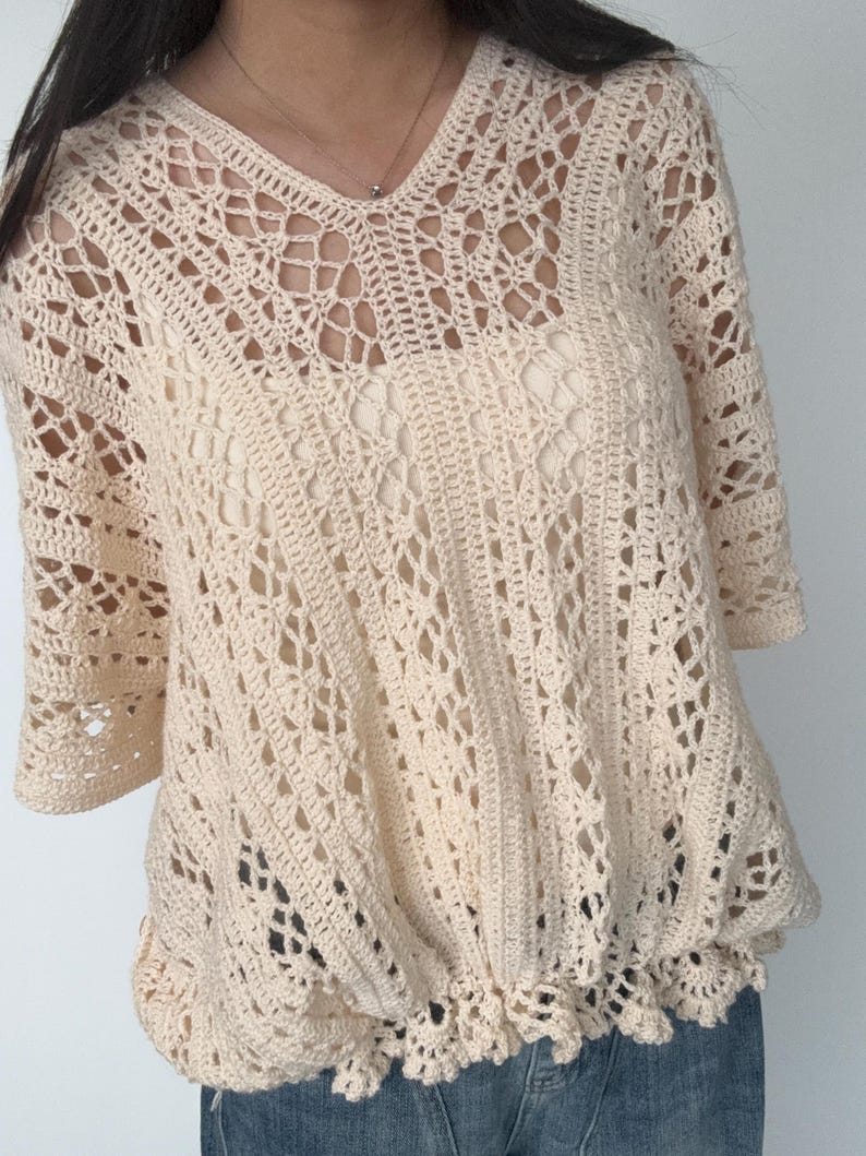 Lace Poncho Crochet Pattern