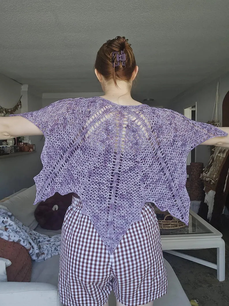 Autumn Leaf Poncho Crochet Pattern