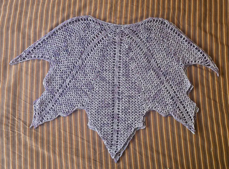 Autumn Leaf Poncho Crochet Pattern