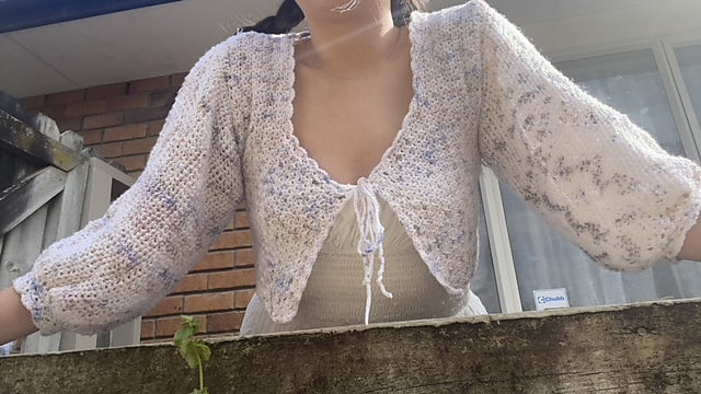 Tie Front Cardigan Crochet Pattern