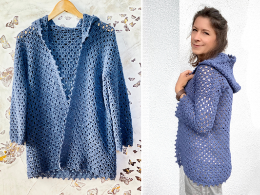 Blue Jeans Hoodie Crochet Pattern