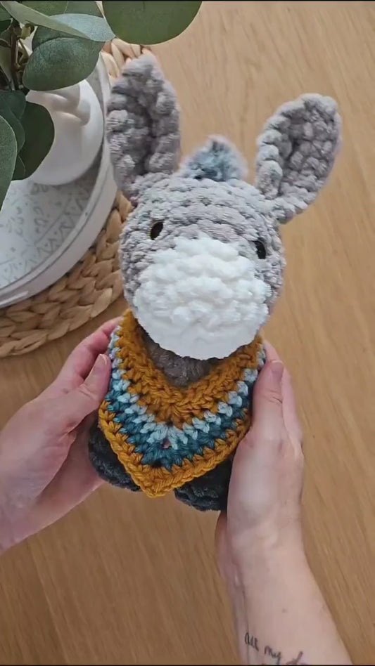 Donkey Plushie Crochet Pattern