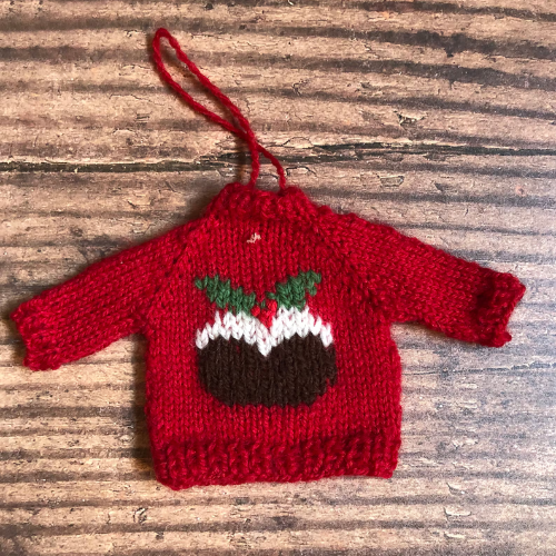 Sweater Tree Ornament Knitting Pattern