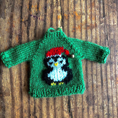 Sweater Tree Ornament Knitting Pattern