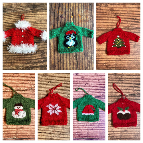 Sweater Tree Ornament Knitting Pattern